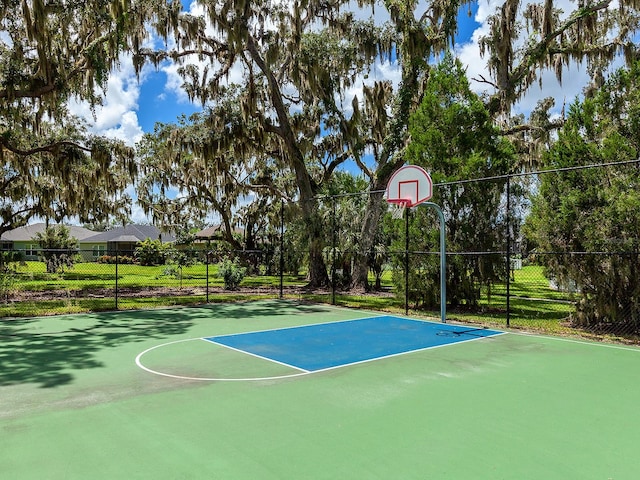 view of sport court