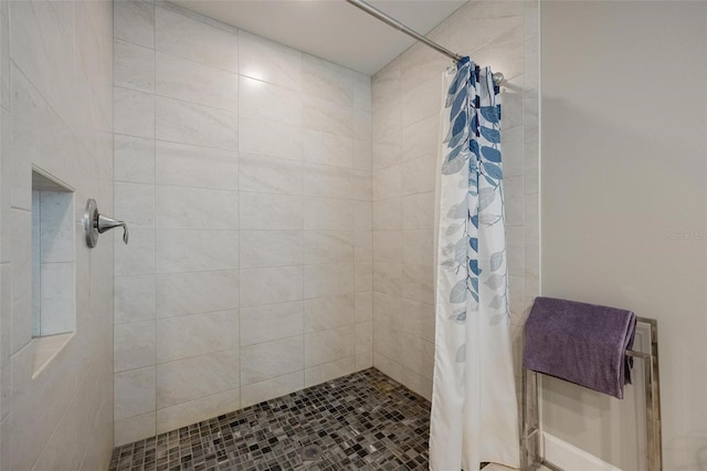 bathroom with walk in shower