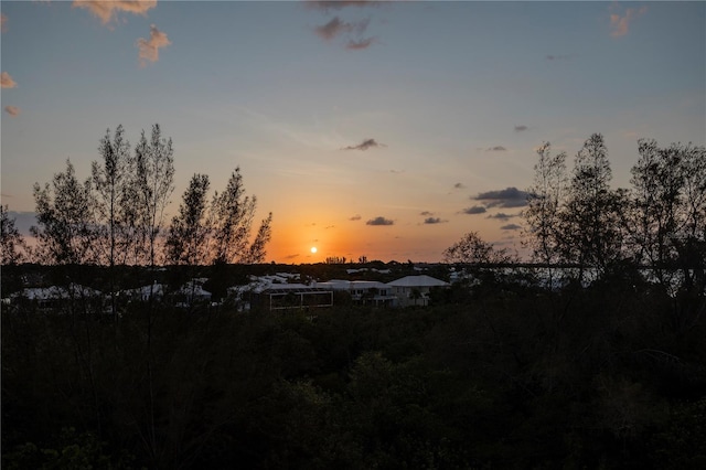 view of nature at dusk