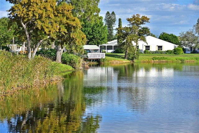 view of water feature