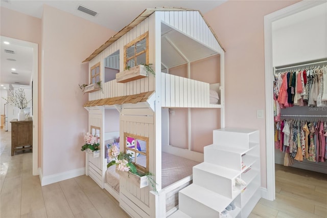 interior space featuring light hardwood / wood-style floors