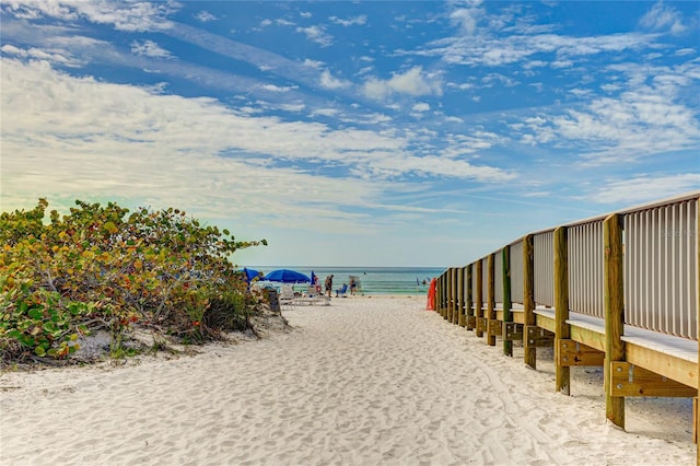 water view with a beach view