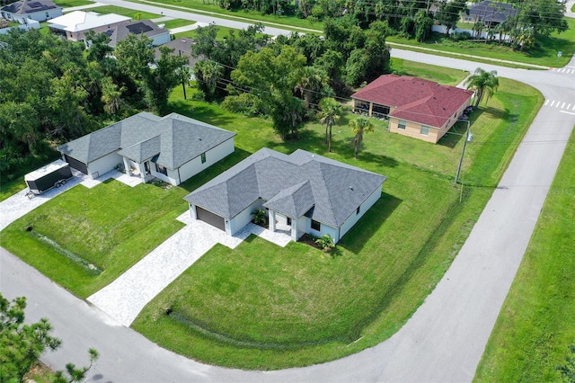 aerial view featuring a residential view