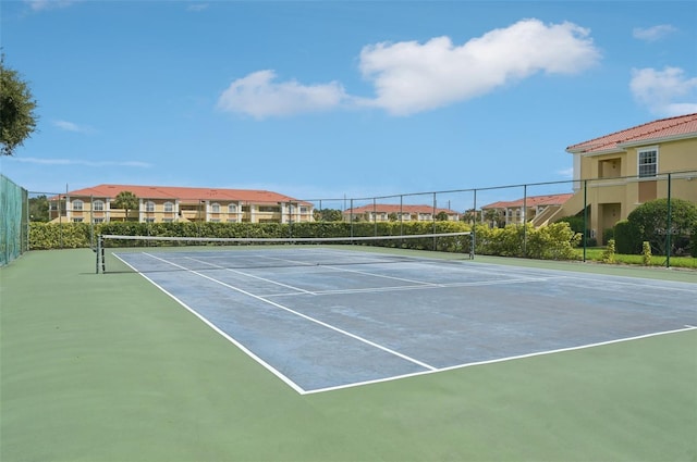 view of tennis court