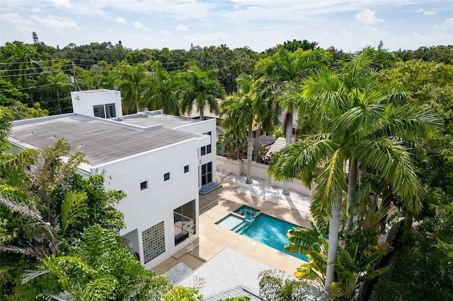 birds eye view of property