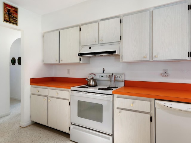 kitchen with white appliances