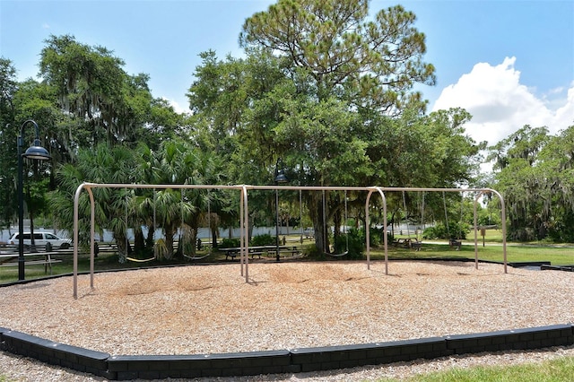 view of jungle gym