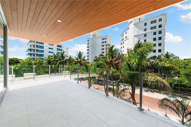 exterior space with a balcony