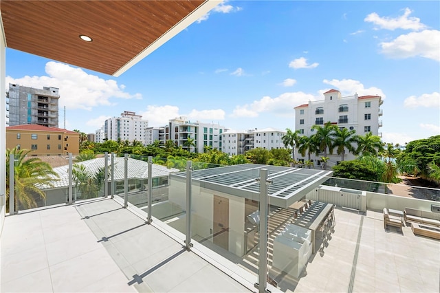 balcony featuring a patio