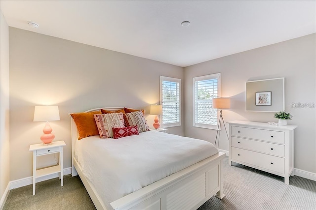 bedroom featuring carpet flooring