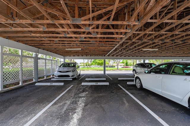 view of car parking