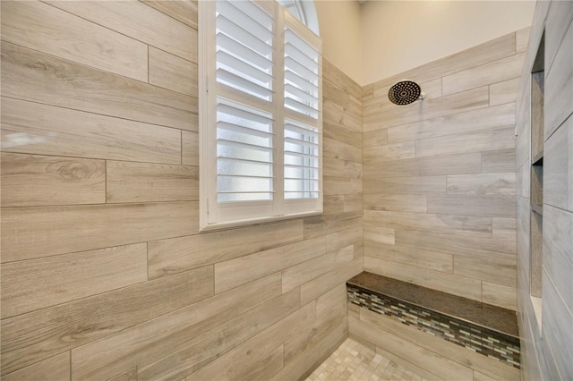 4532 Shark Dr, Bradenton, FL 34208 - full bathroom featuring a tile shower