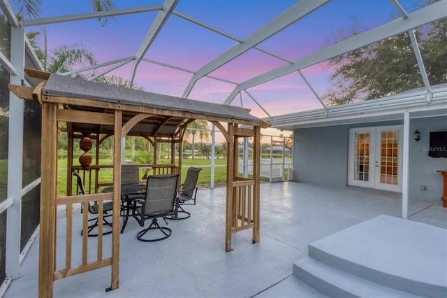 view of sunroom