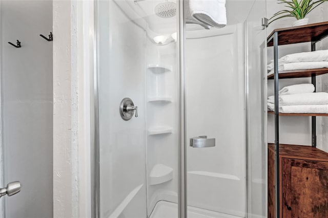 bathroom with walk in shower