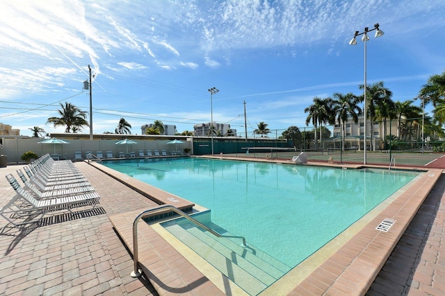 pool with fence