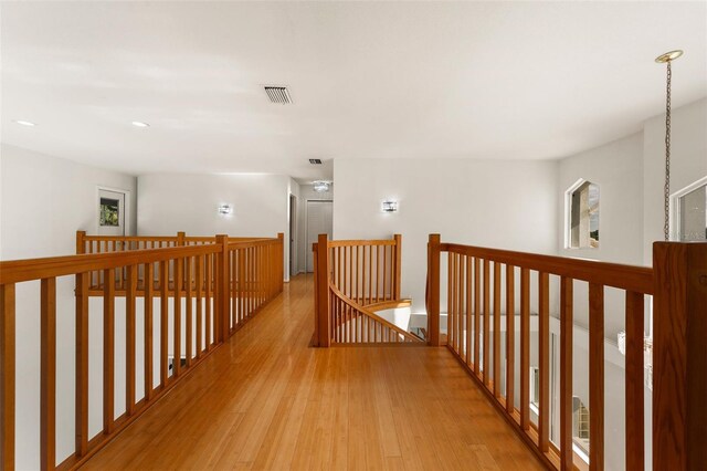 hallway featuring light hardwood / wood-style floors