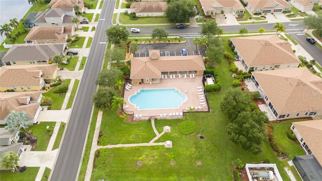 bird's eye view featuring a residential view