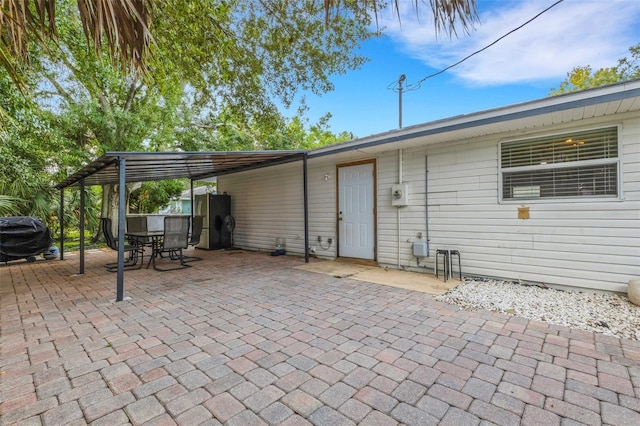 view of patio / terrace with a pergola