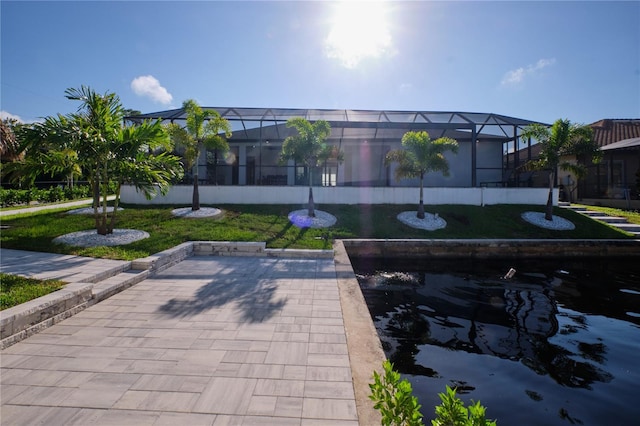 exterior space with a lanai