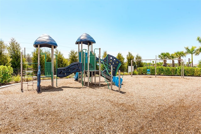 view of jungle gym