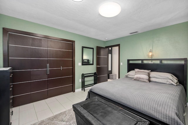 bedroom with a textured ceiling