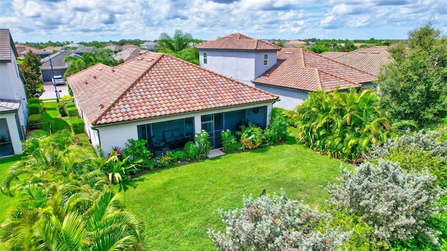 birds eye view of property