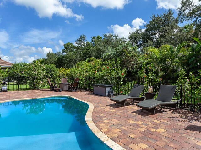 view of pool with a patio