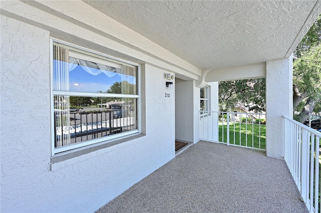 view of balcony