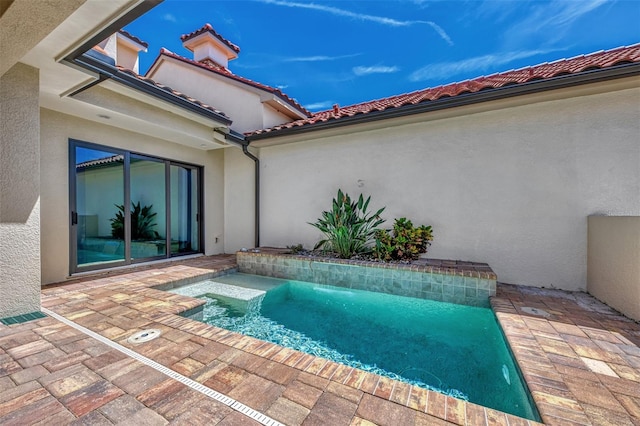 view of pool with a patio