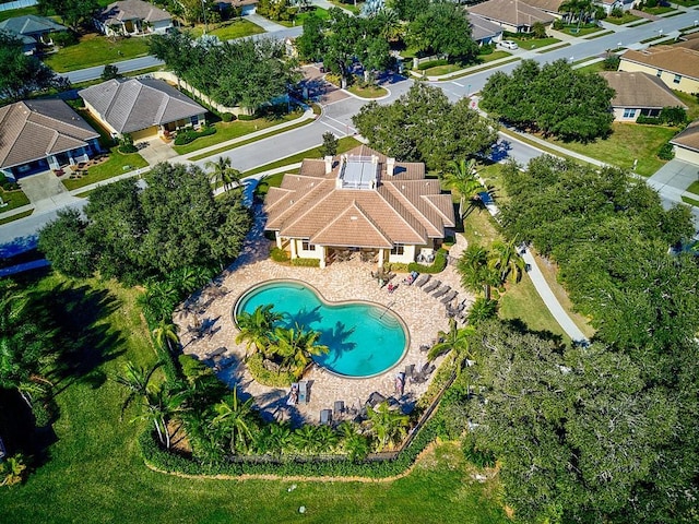 bird's eye view featuring a residential view