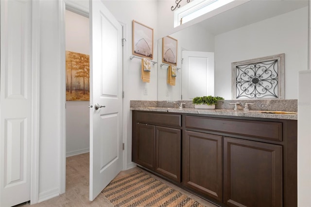 bathroom with vanity