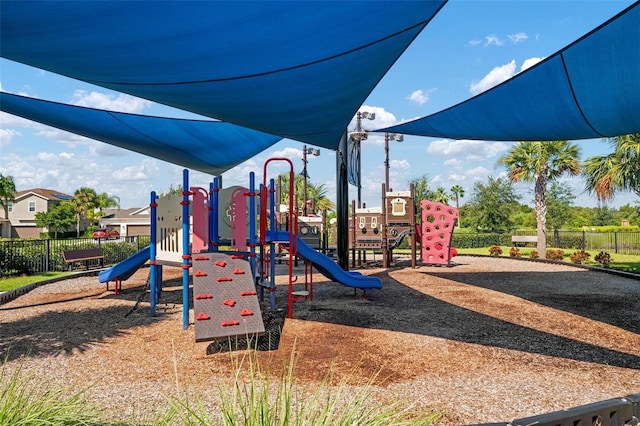 view of jungle gym