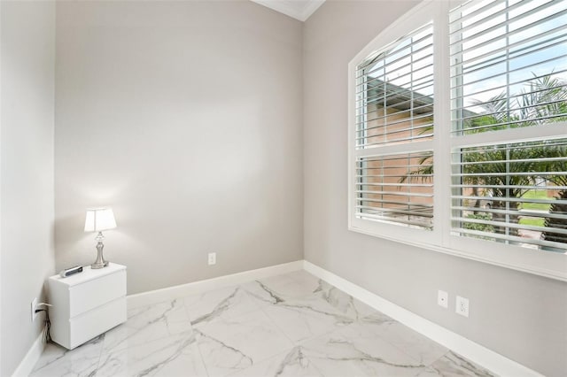 spare room with a wealth of natural light