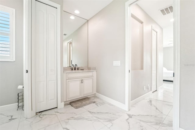 bathroom featuring vanity