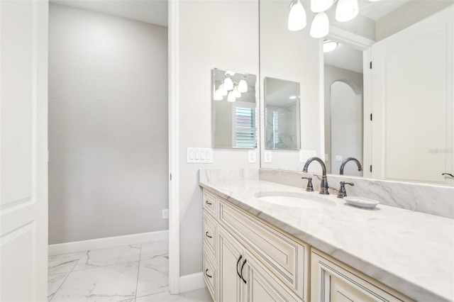 bathroom featuring vanity