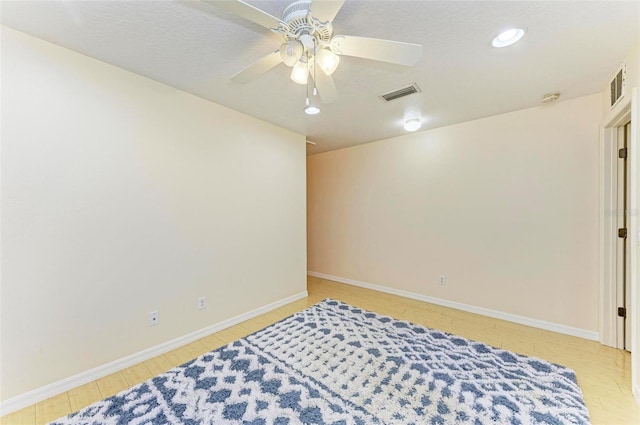 bedroom featuring ceiling fan and light wood-type flooring