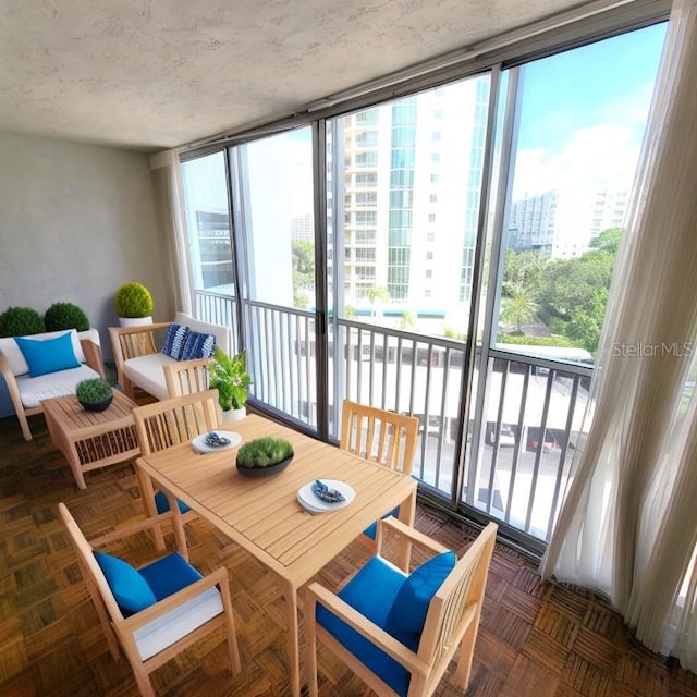 view of dining room