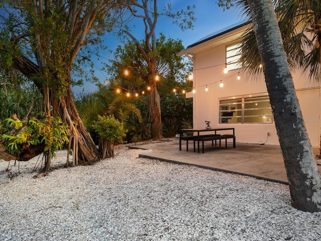 view of yard featuring a patio