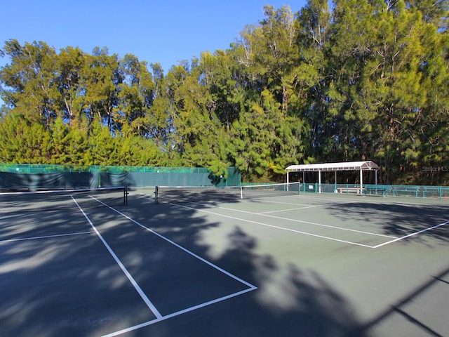 view of tennis court