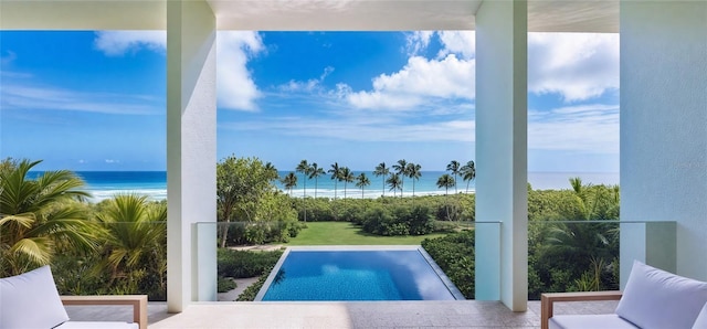 7665 Sanderling Rd, Sarasota, FL 34242 - view of pool featuring a water view