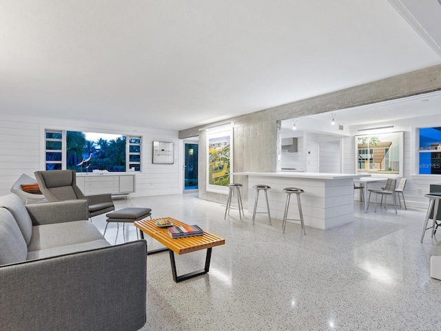 7665 Sanderling Rd, Sarasota, FL 34242 - living area with speckled floor