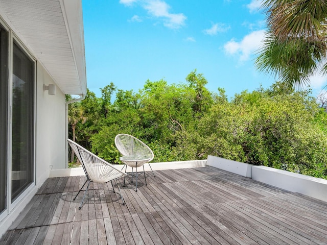 7665 Sanderling Rd, Sarasota, FL 34242 - view of wooden terrace