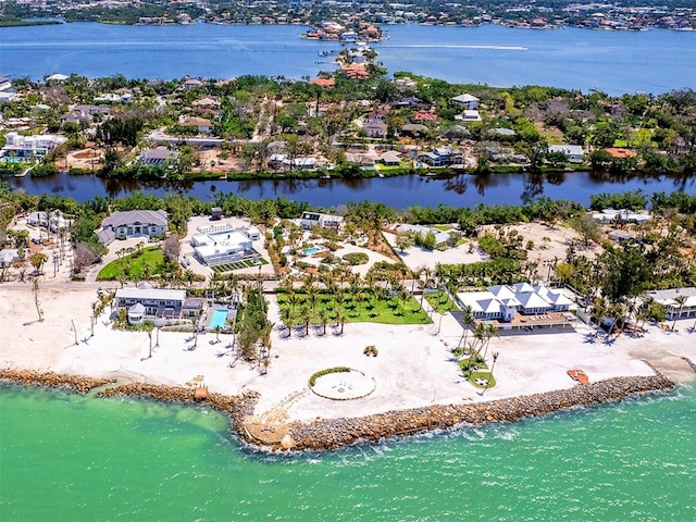 7665 Sanderling Rd, Sarasota, FL 34242 - aerial view of residential area featuring a nearby body of water