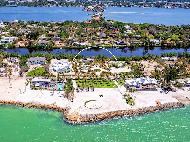 7665 Sanderling Rd, Sarasota, FL 34242 - aerial view of residential area with a large body of water