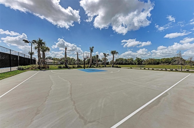 view of basketball court