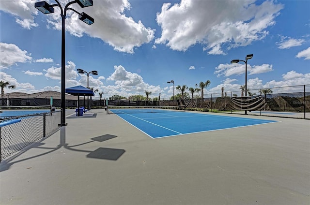 view of tennis court