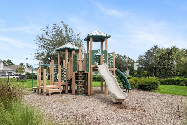 view of jungle gym