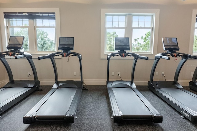 view of workout room