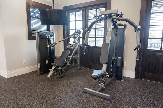 view of exercise room