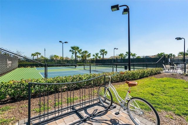 view of sport court